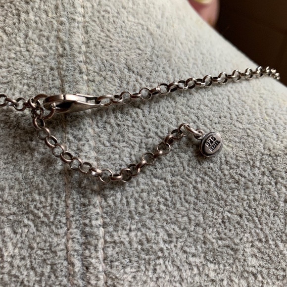 SILPADA Sterling Mother Of Pearl Coin Necklace 925 - Picture 10 of 10